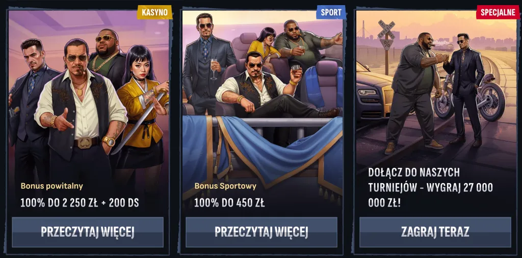 Najlepsze bonusy i promocje w Mafia Casino